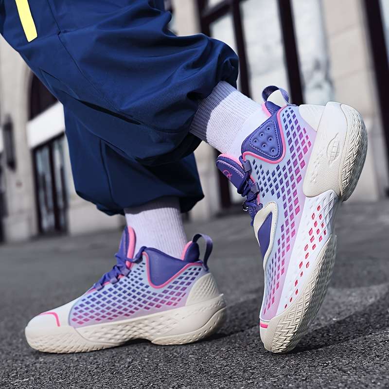 Sneakers White Purple Size Uk 7
