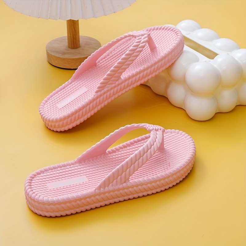 Ladies Summer Flip Flops Black Uk 3.5