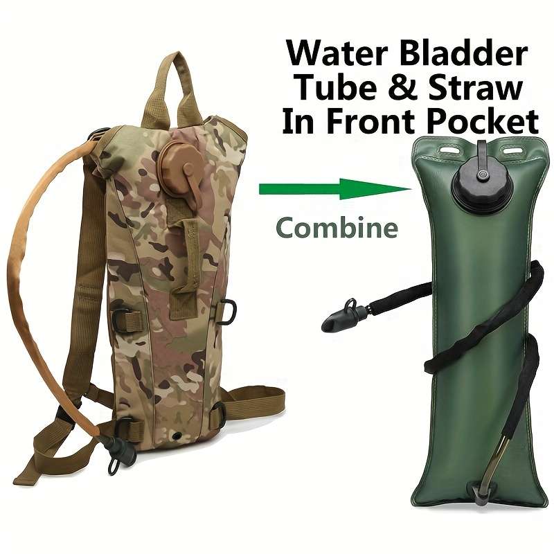 Portable Tactical Water Hydration Pack Outdoor 3l Water Bladder Carrier