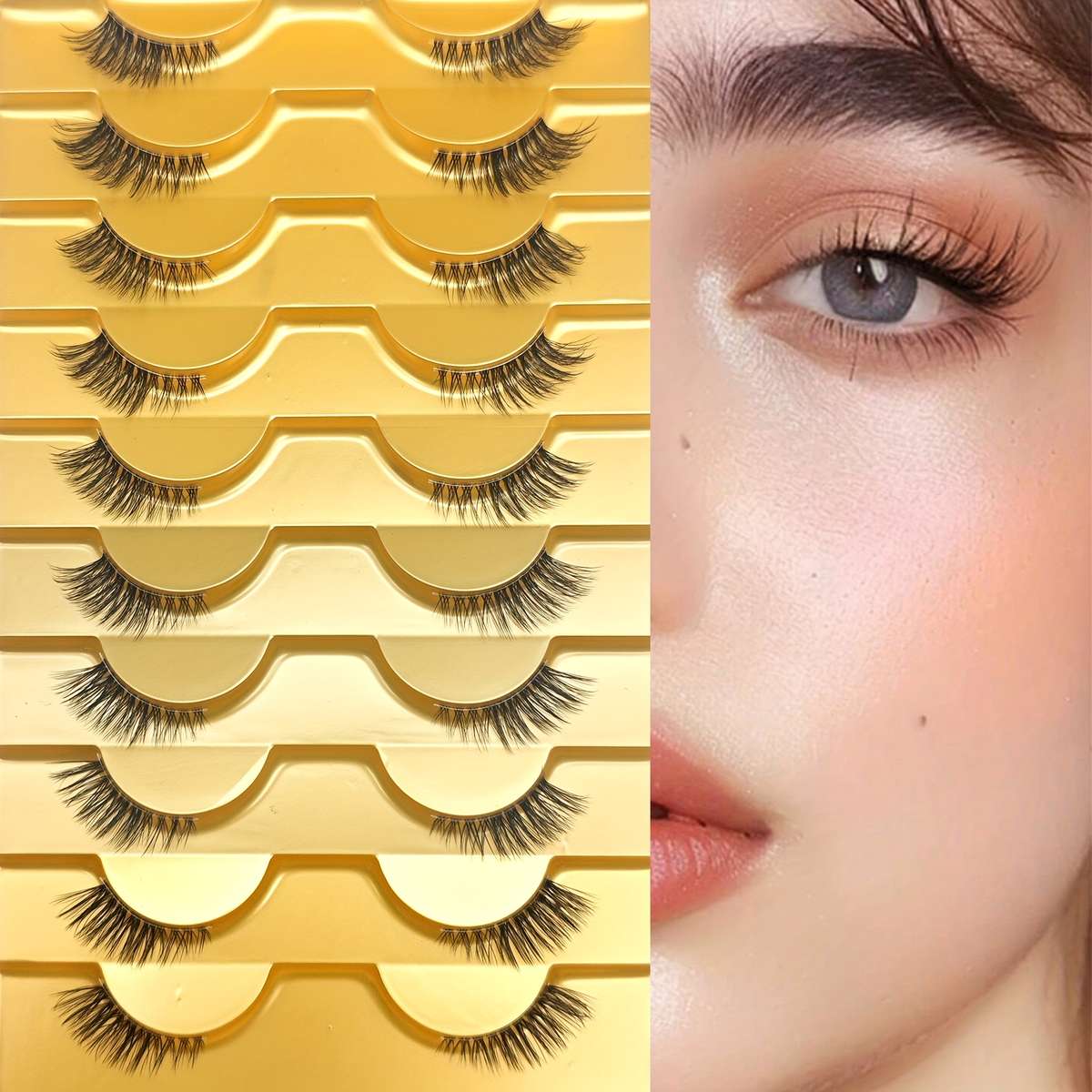 False Eyelashes Model Yh 801 5 White