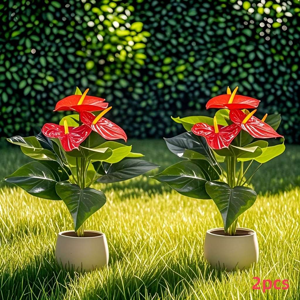 Simulated Flower Color 2 Pieces