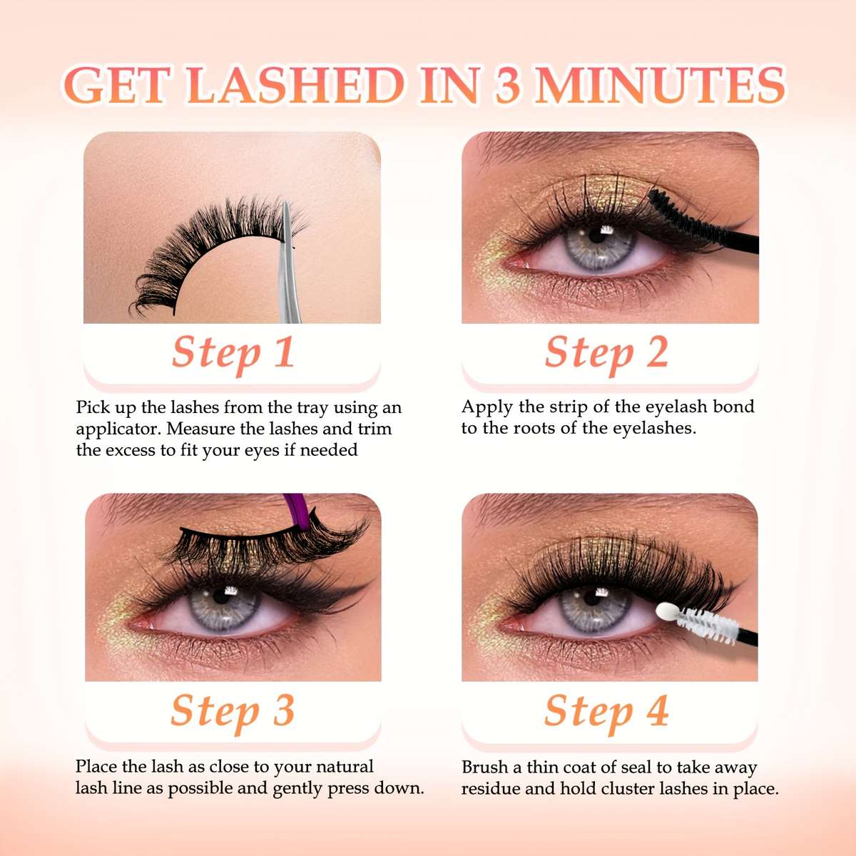 False Eyelashes Model Seven Pairs Of Eyelashes