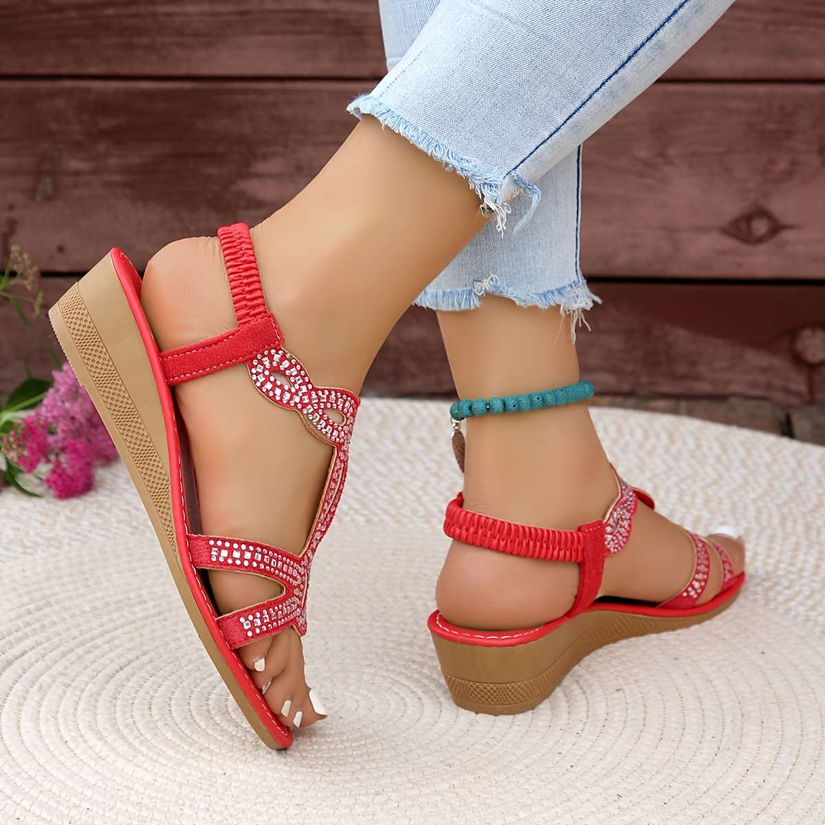 Sandals Color Red Sizeuk 5.5