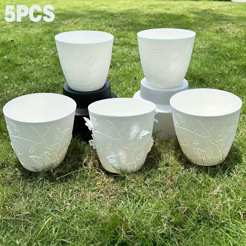 Flowerpot Color White Quantity5Pcs New