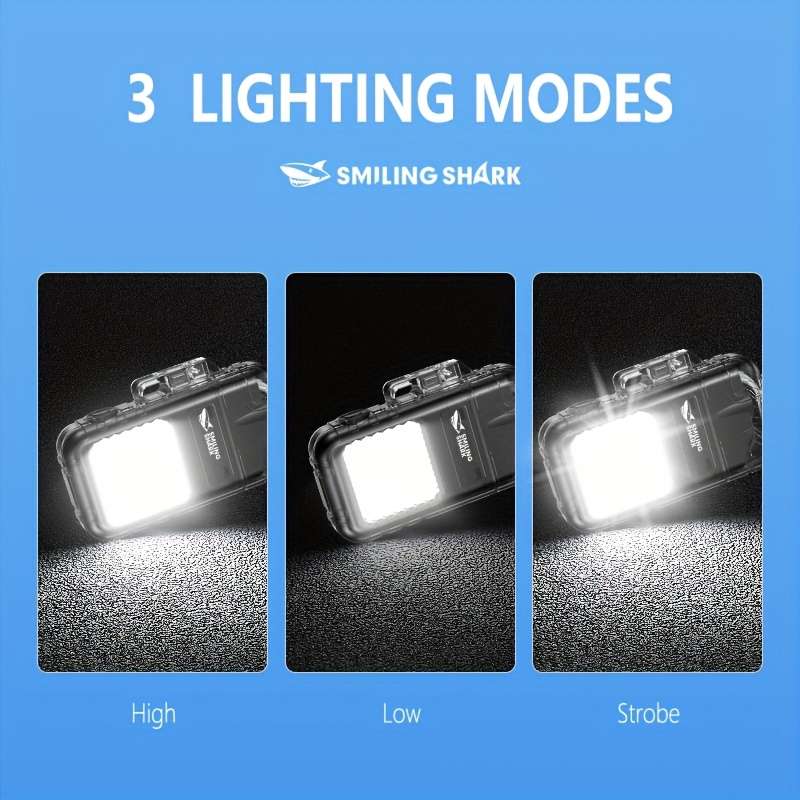 Compact 1Pc Smilingshark Rechargeable Mini Led Flashlight Cob Professional