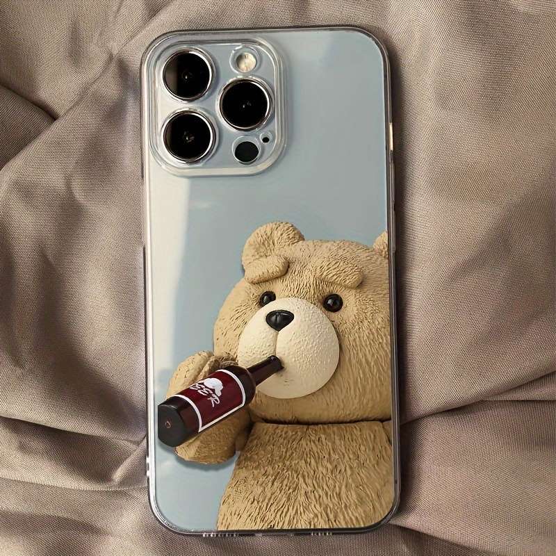 1Pc Transparent For iPhone 15 Phone Case Phone Cover