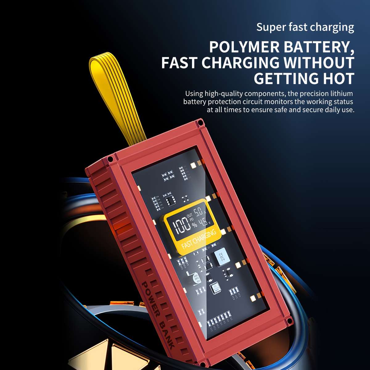 Power Bank Color Red