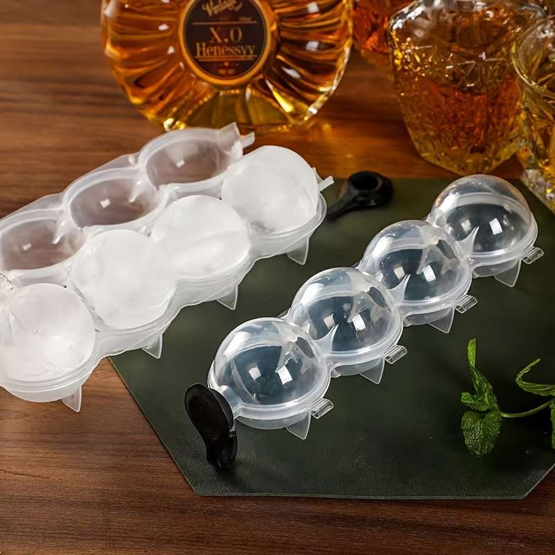 Crystalclear Foodgrade Stackable Easyrelease Ice Ball Maker Mold For Home Bar