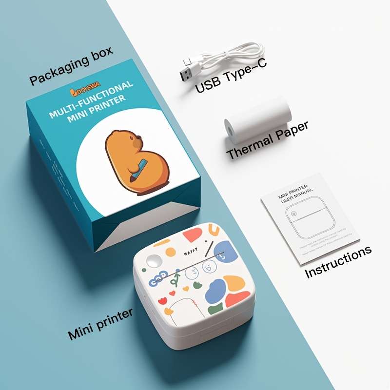 Printer Color B4 Machine  5 Rolls Of Stickers