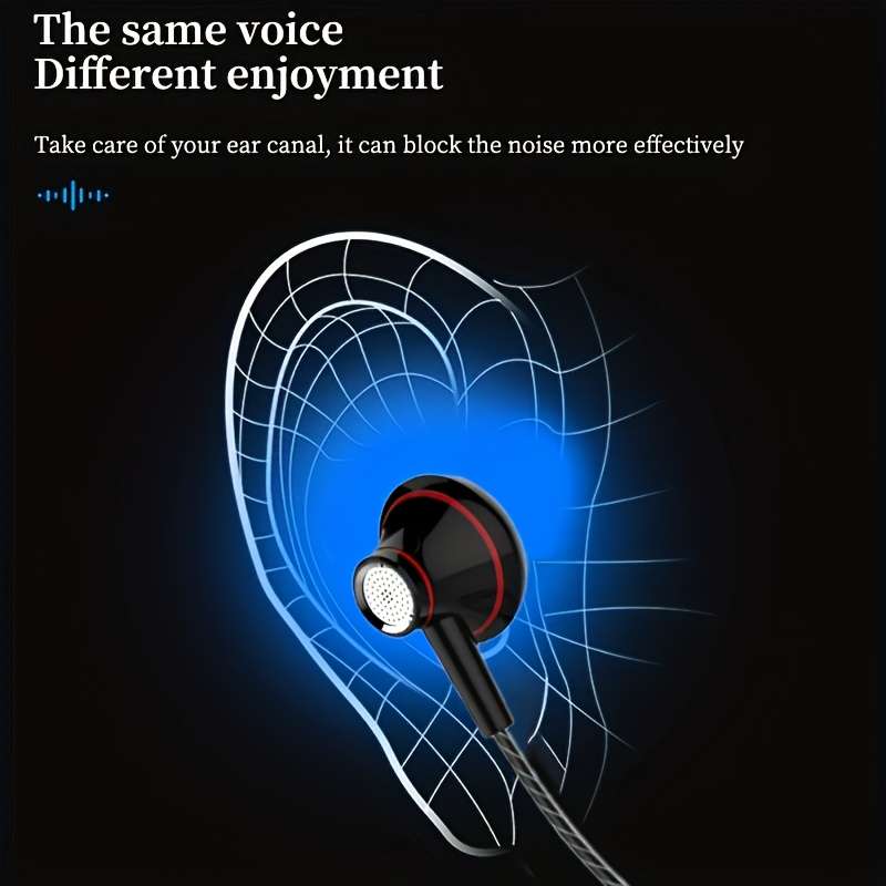 Wired Headphones Model E5 3.5Mm Black