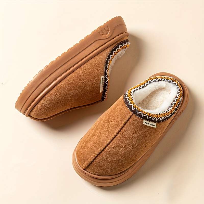 Cotton Slippers Color Camel Sizeuk 6.5-7