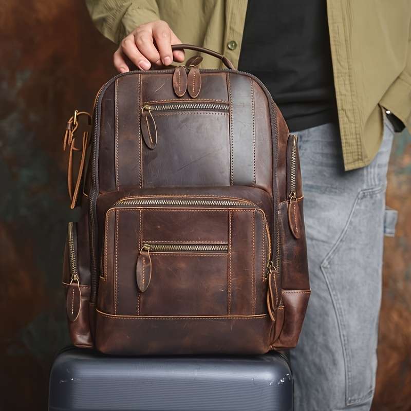 Men S Backpack Retro Coffee