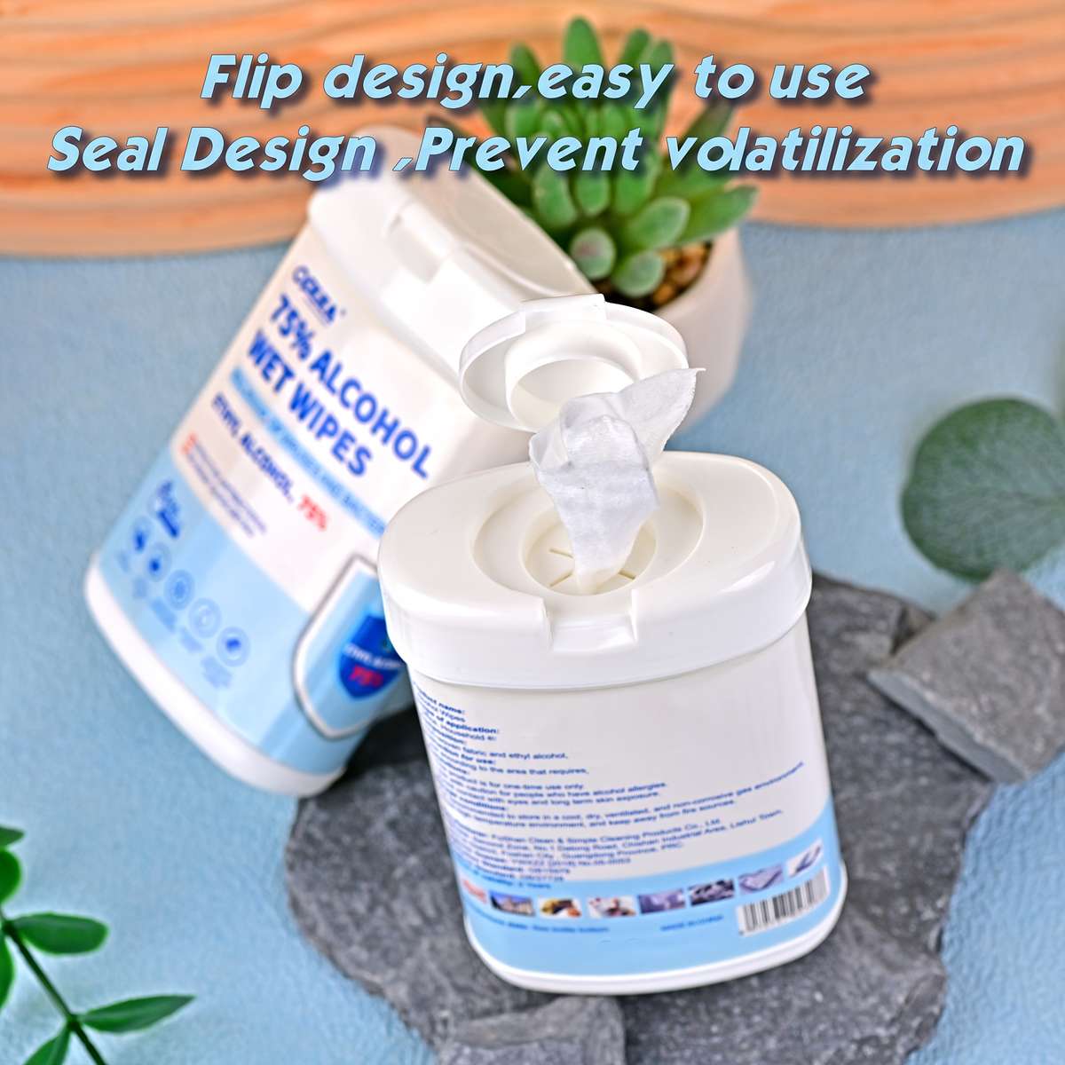 Wet Wipes Model 100Pcs  2Barrels