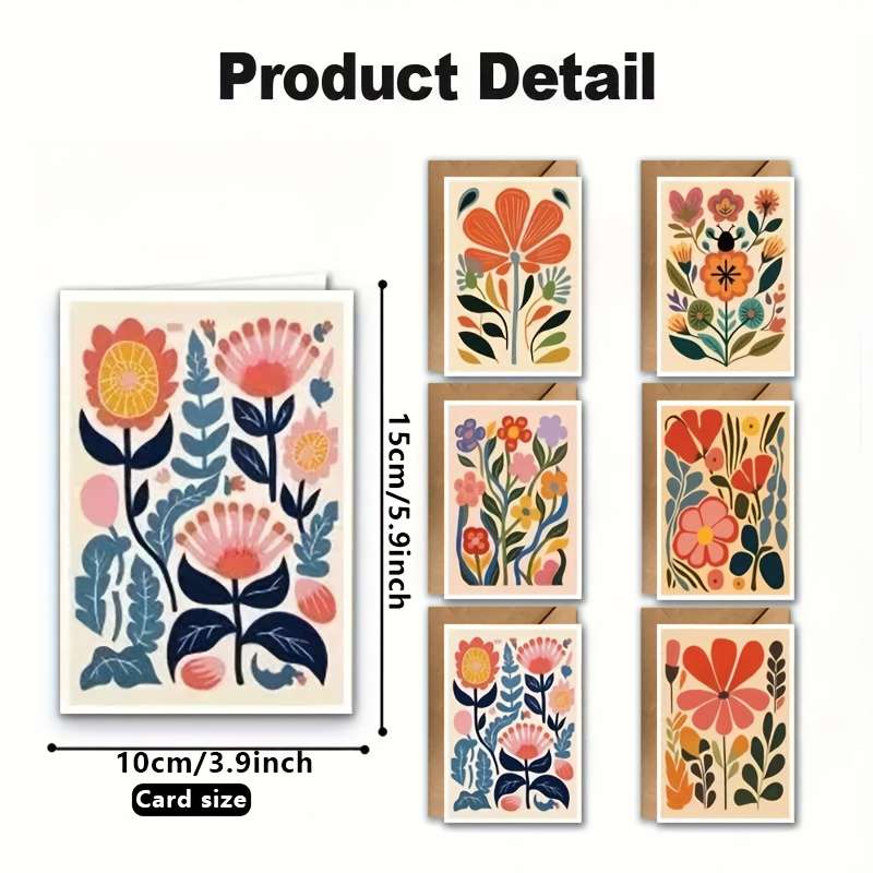Greeting Cards Quantity 12Pcs