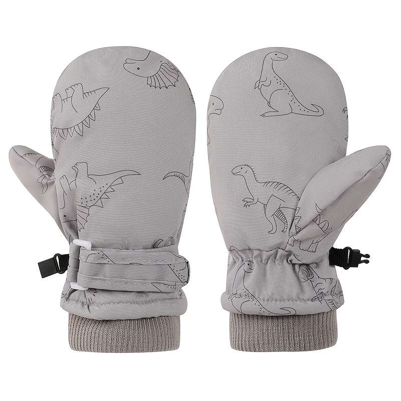 Winter Gloves Color White Size 4Y To 8Y