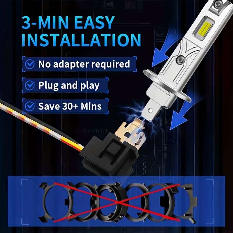 Car Lights Items 2Pcsh16500K