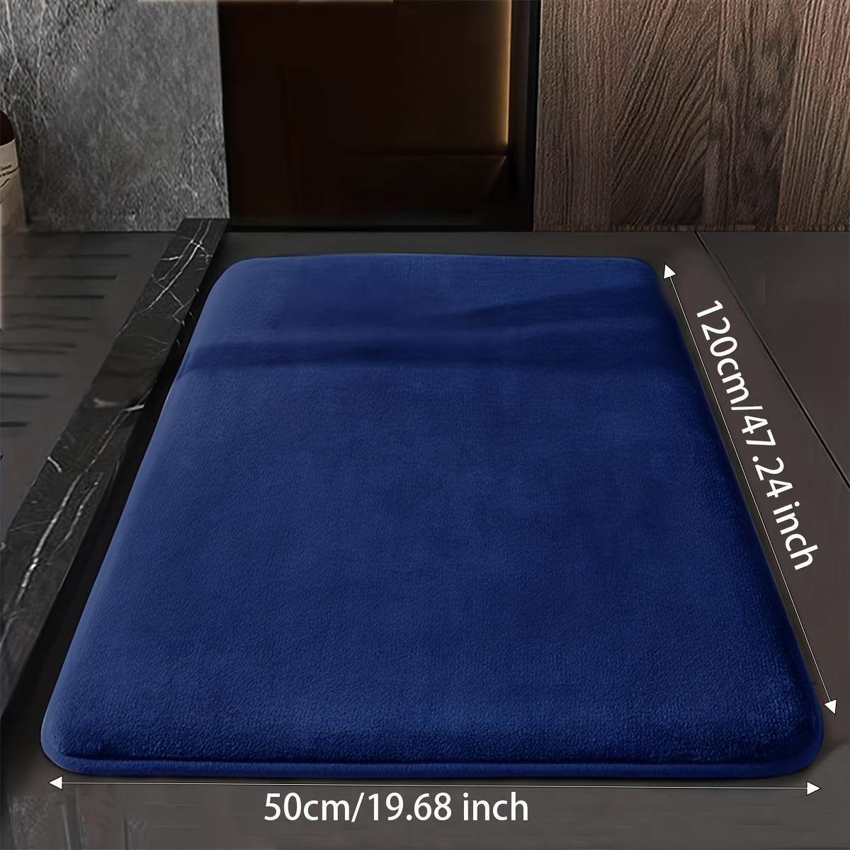 Floor Mats Color Tibetan Blue Foot Pad Size 50Cmx 19.7Inx47.2In