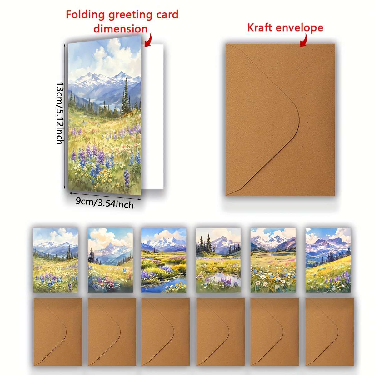 Greeting Cards Quantity 6Pcs