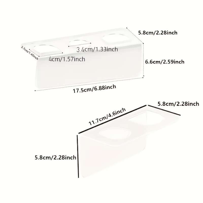 Bathroom Storage Rack Items 2 Holes