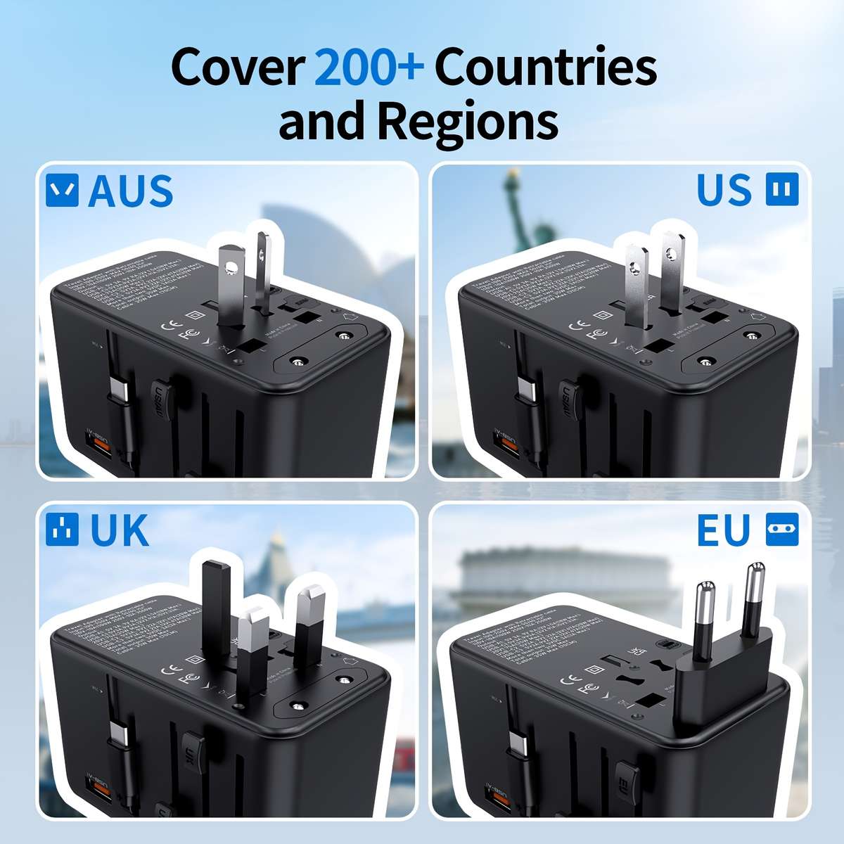 Reliable Voltage Portable Power Adapter With Usb Fast Charging For Off-Grid