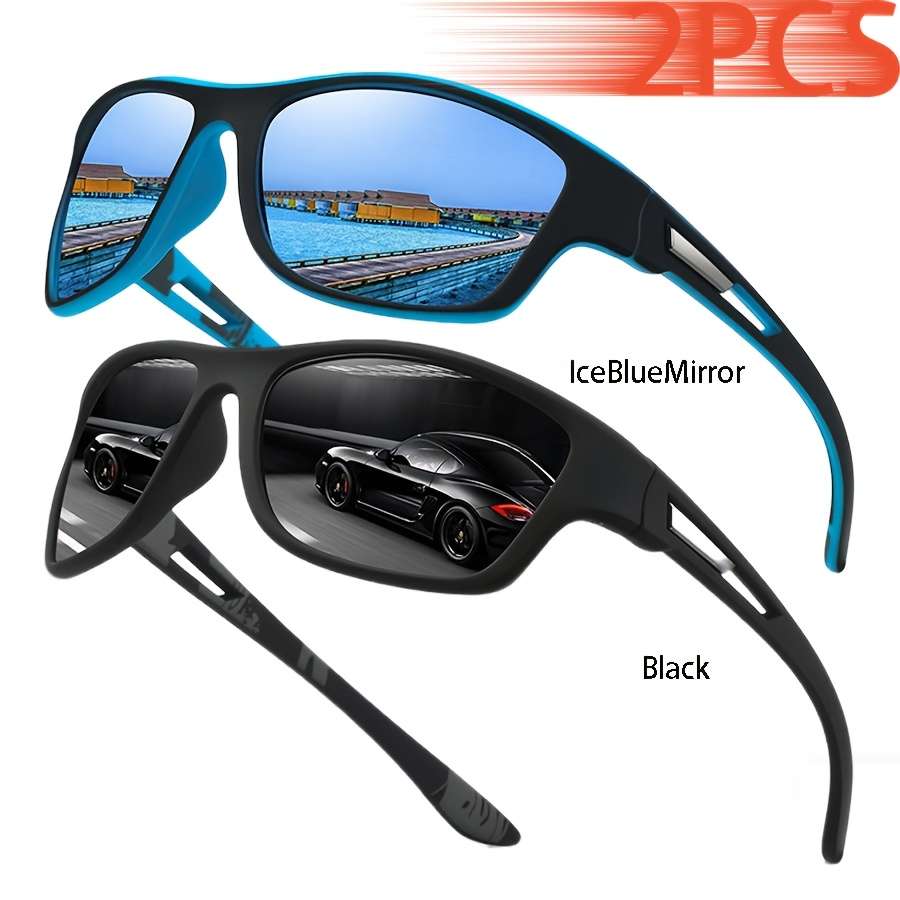 Cycling Glasses Color 2Pcs Greenmirror Black
