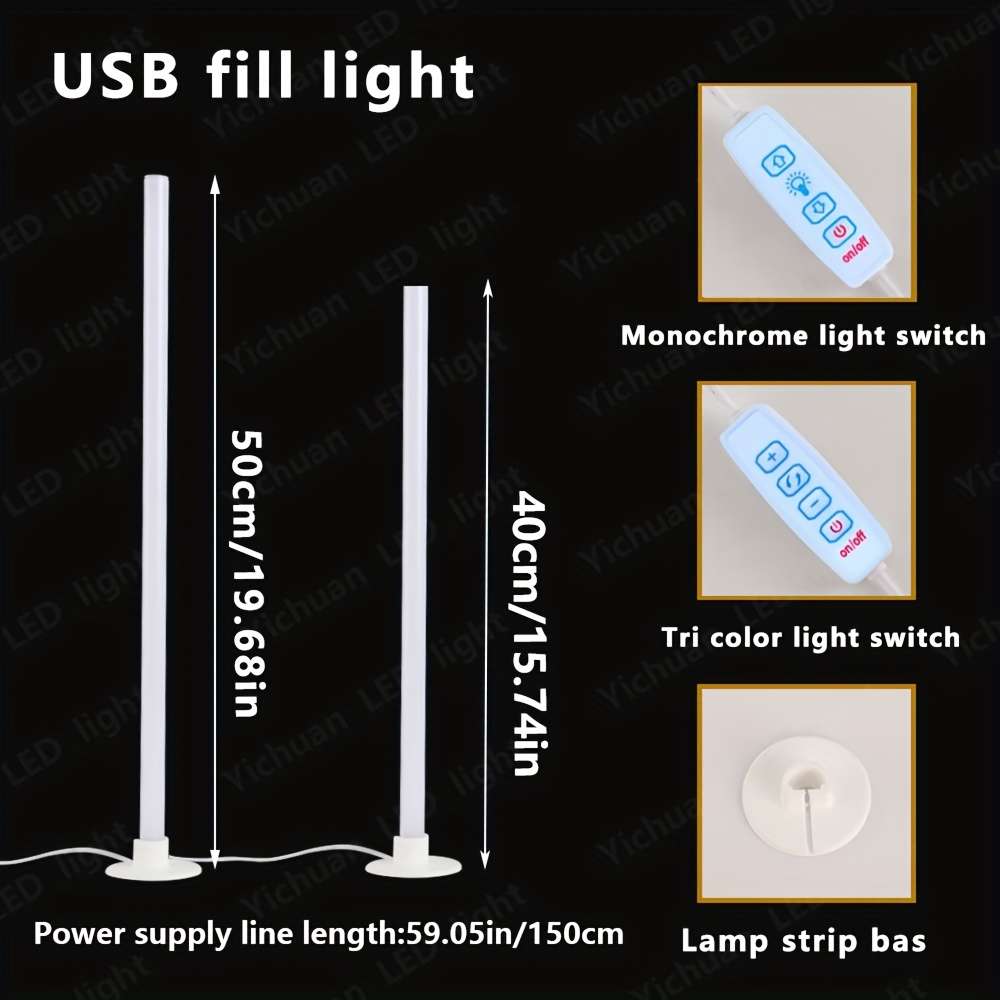 Desk Lamp Items White Light2Pcs 50Cm