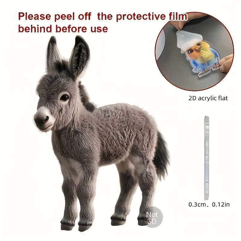 Keychain Ornament Style Cute Donkey