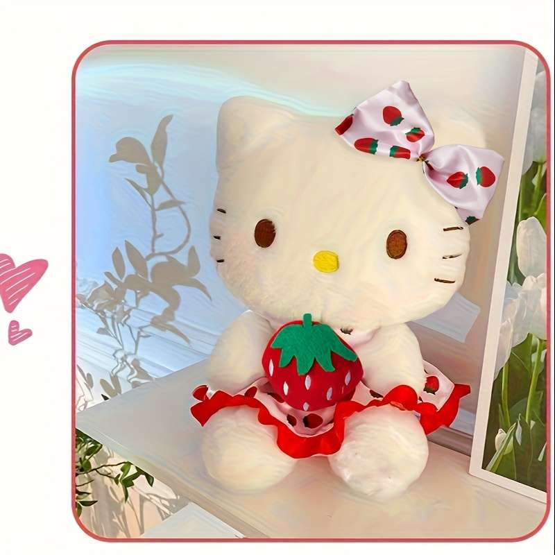 Plush Toyss color Strawberry Hello Kitty