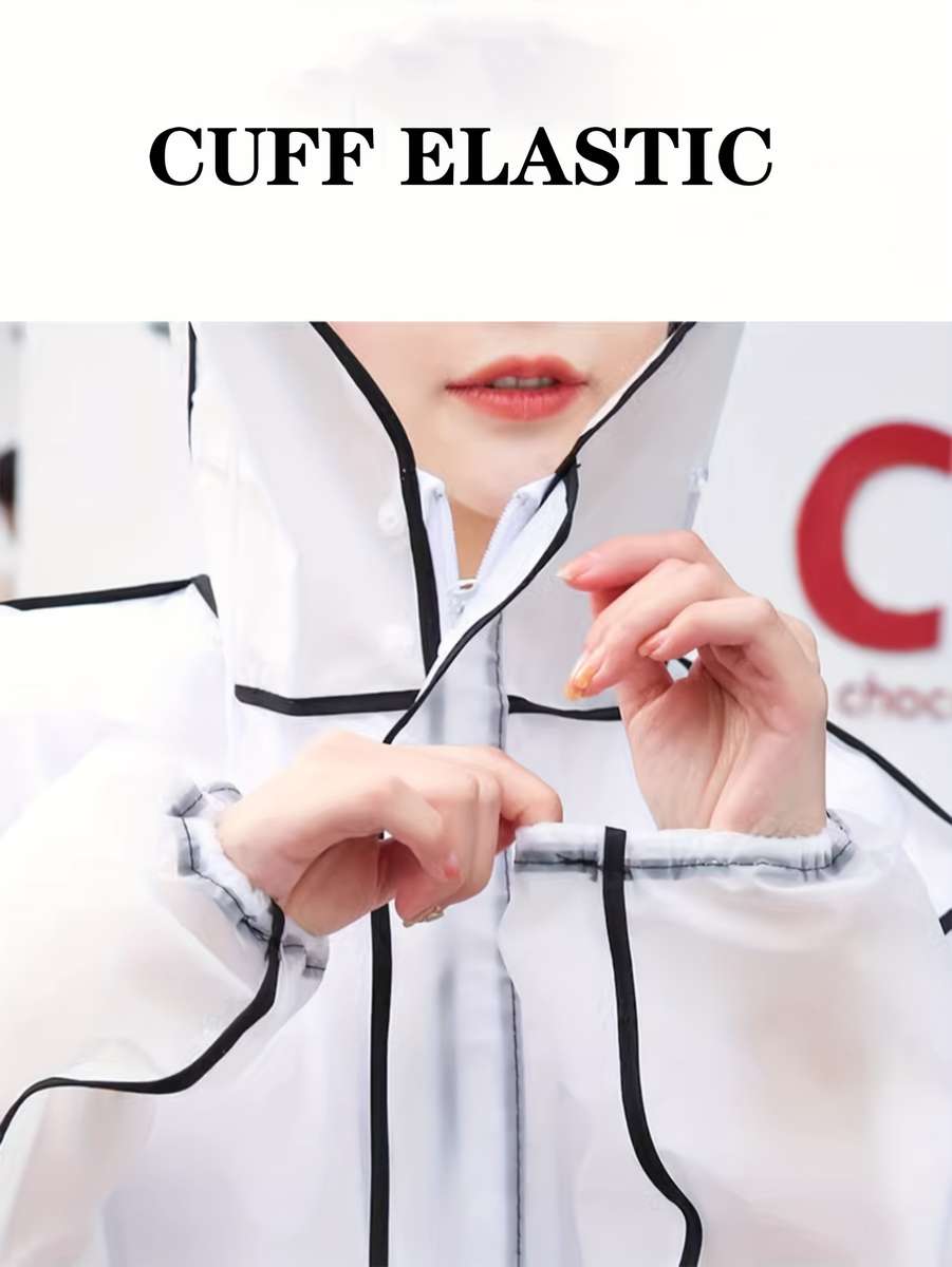 Raincoat Transparent Size L