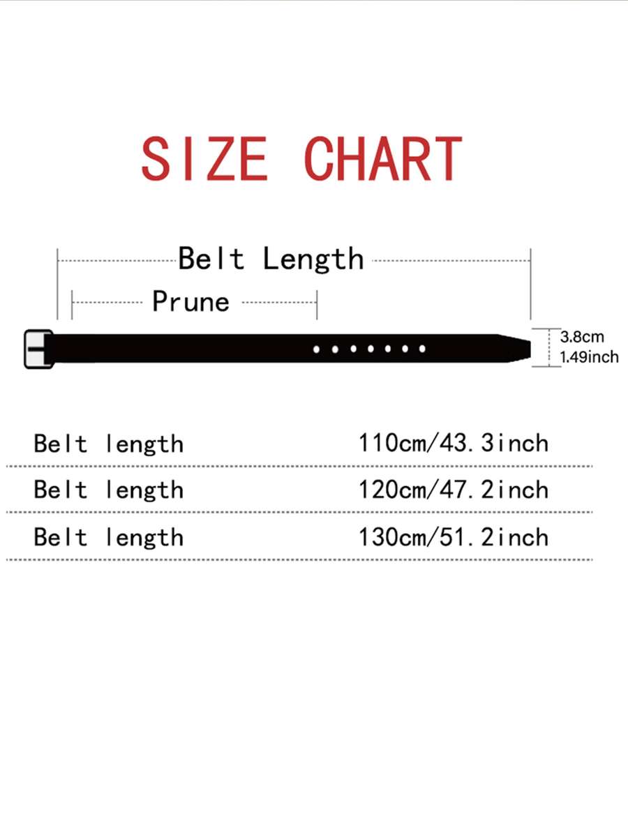 Belt Color Black Size 130Cm