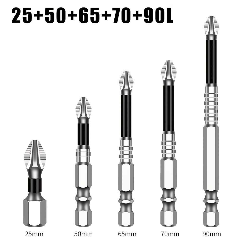 Screwdriver Bit Tool Set Model 5Pcs 25 Add  50 Add  65 Add  70 Add  90L