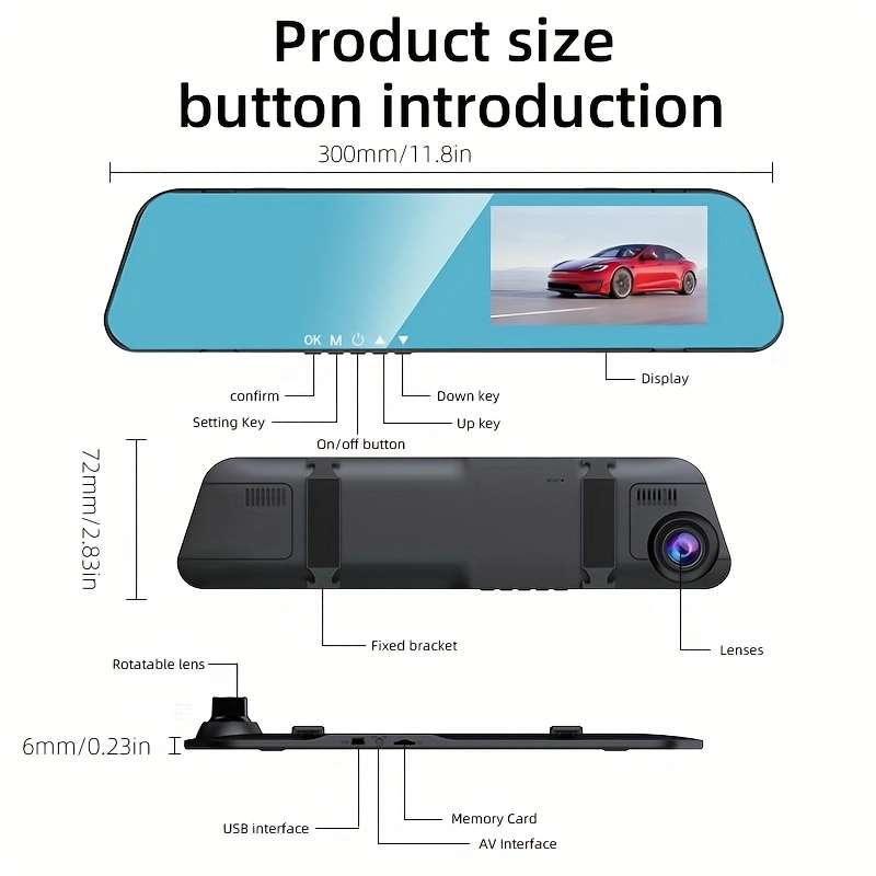 Dashcam Items Front Camera  Add  32G Card