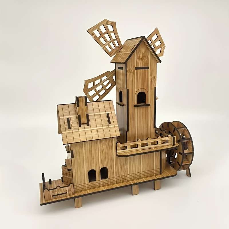 3D Building Model Puzzle Set Model 9094 Items Mill Cottage