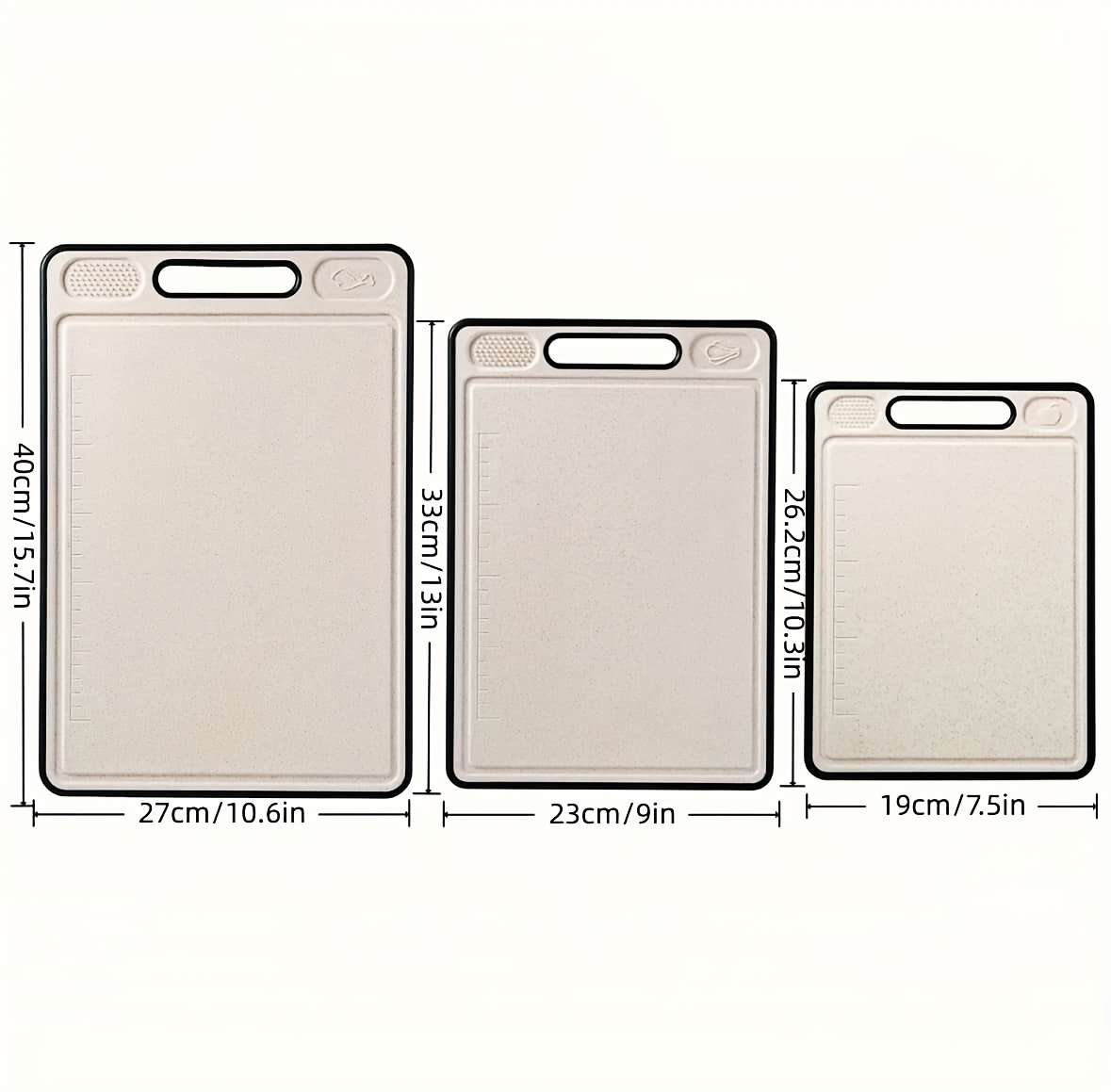 Cutting Board Quantity 3   Piece Chopping Board Set Large Medium And Small