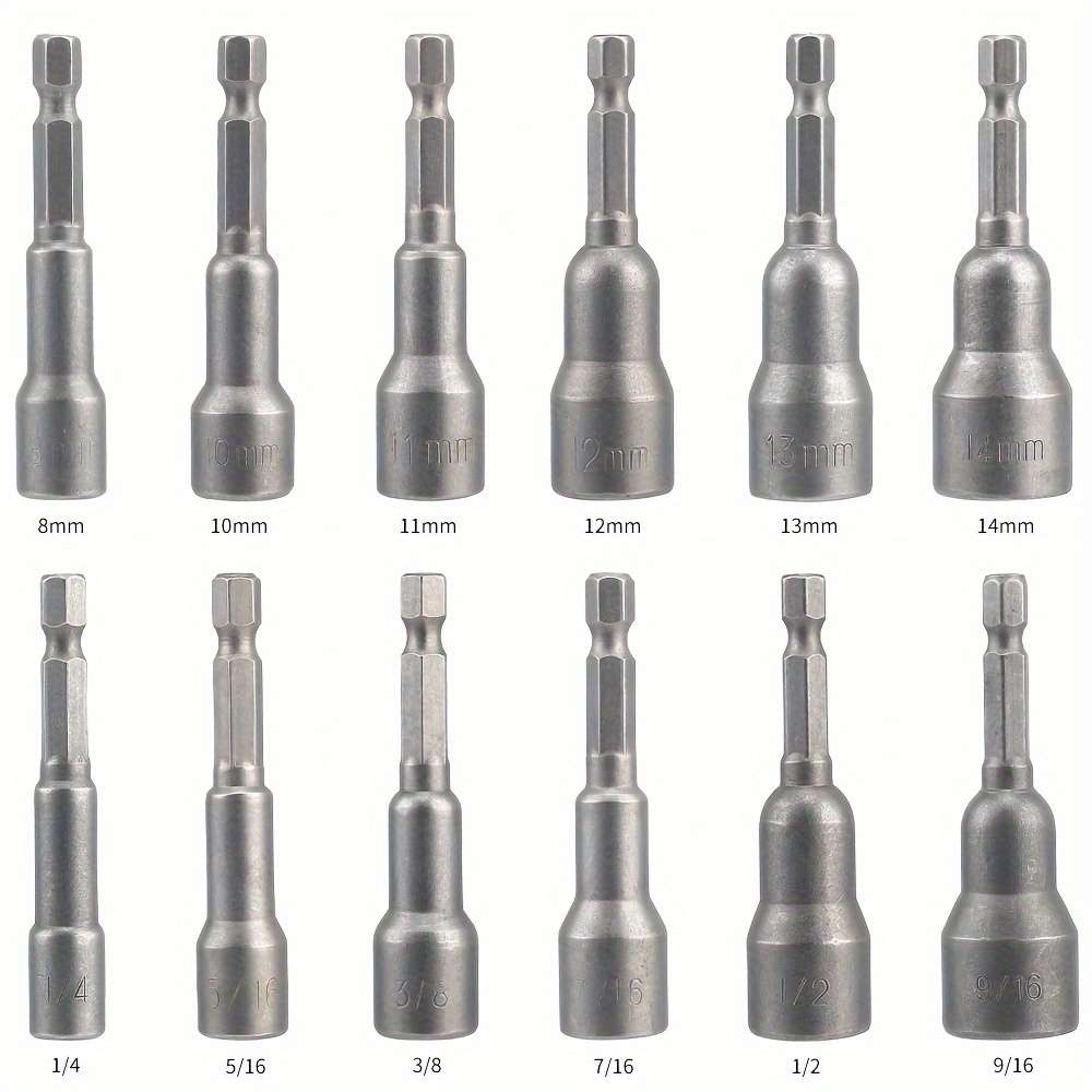 16-Piece Heavy-Duty Magnetic Hex Socket Wrench Set