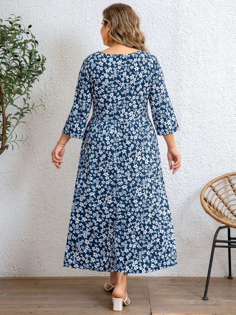 Women S Dress Color Blue Size 5Xl