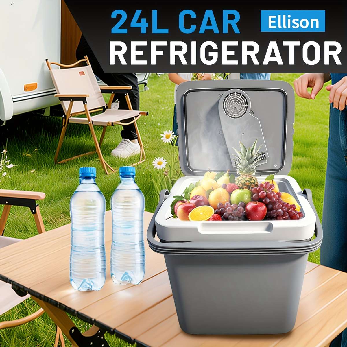Refrigerator Color Grey Capacity24L