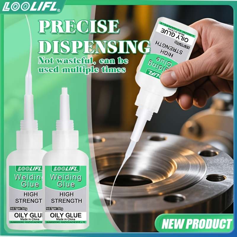 2Pcs Strong Hold Non Toxic Super Glue Quickdry Adhesive For Workshop Tasks Clear