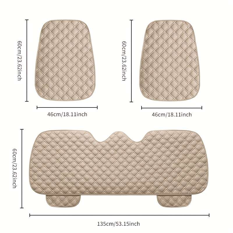 Mat Summer Breathable Square Seat Rear Cool All Cushion Texture Car Linen