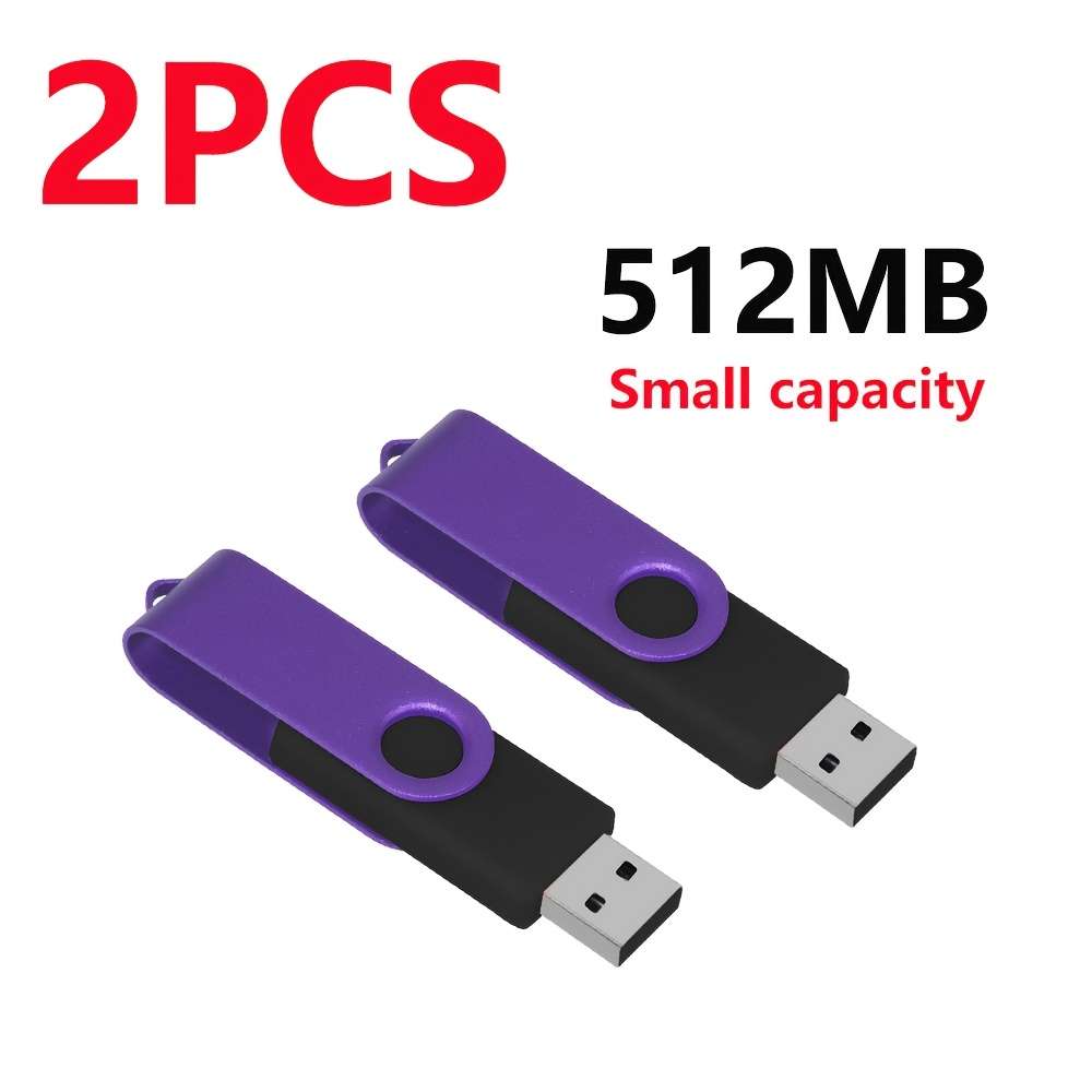 Usb Flash Drive Color Purple Items 512Mb 2Pcs