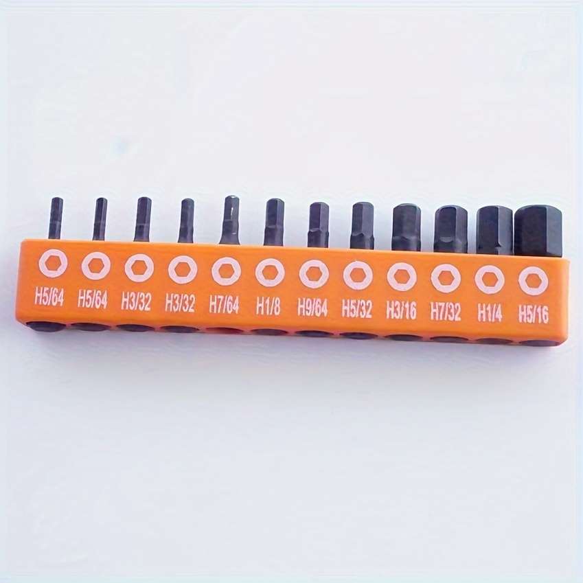 Screwdriver Bit Tool Set Model Hexagon Socket Metric 12Pcs