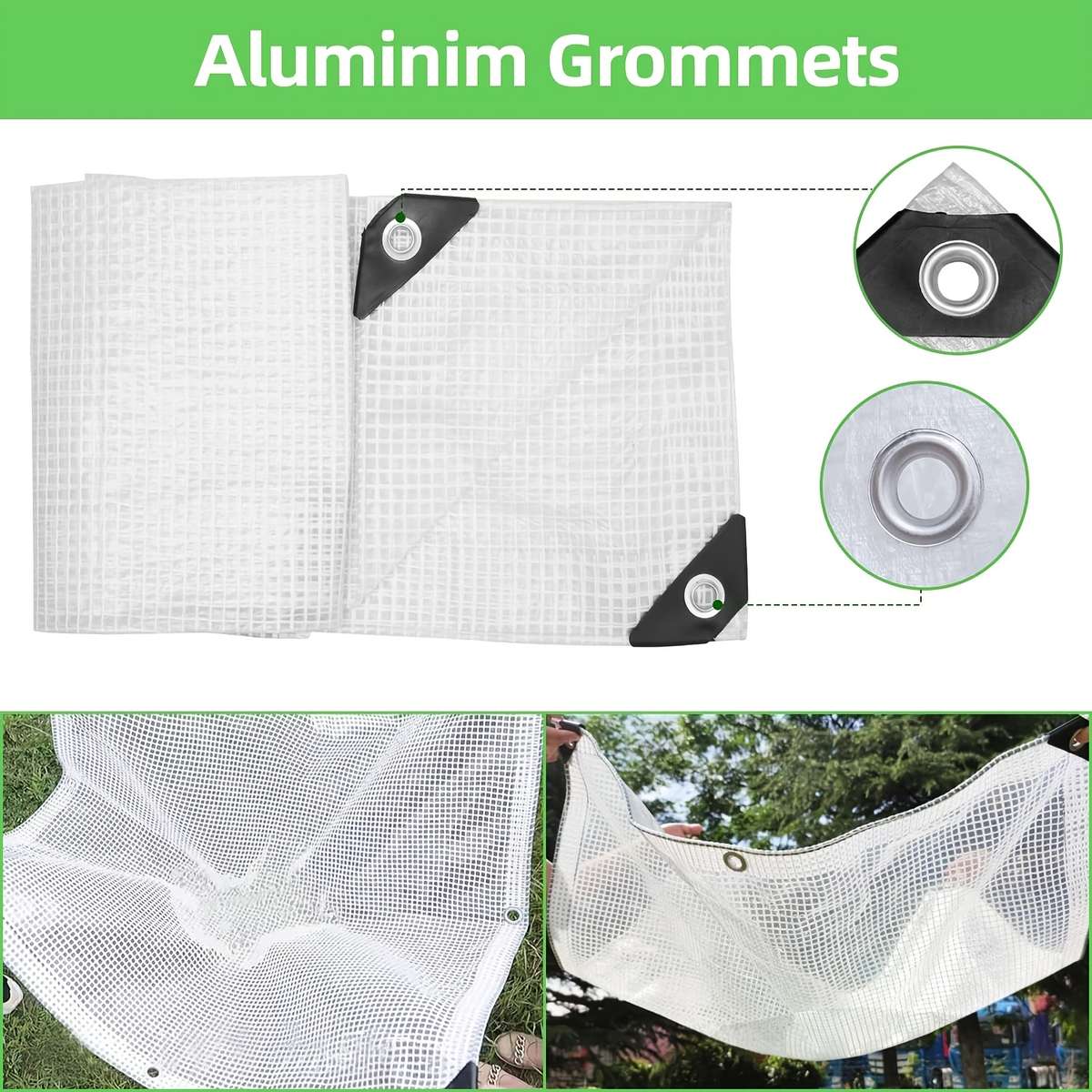 Transparent Rainproof Fabric Size 2.95M*3.95M