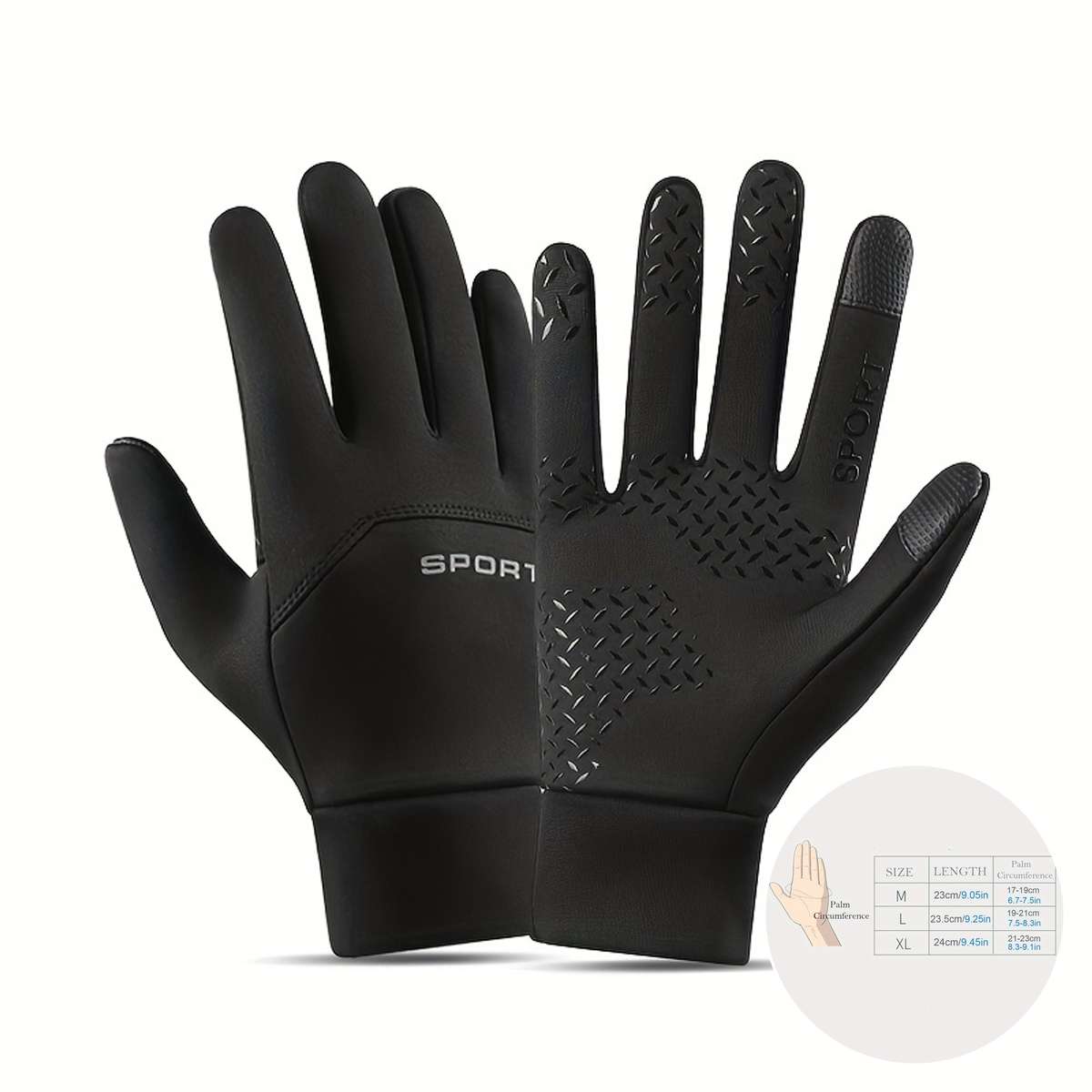 Gloves Color Gray Sizel