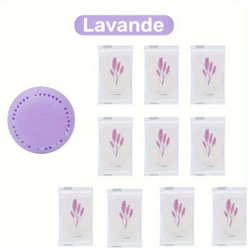 Car Aromatherapy Perfume Color Parfum De Rose Storage 10 Pieces Add 1 Coquet