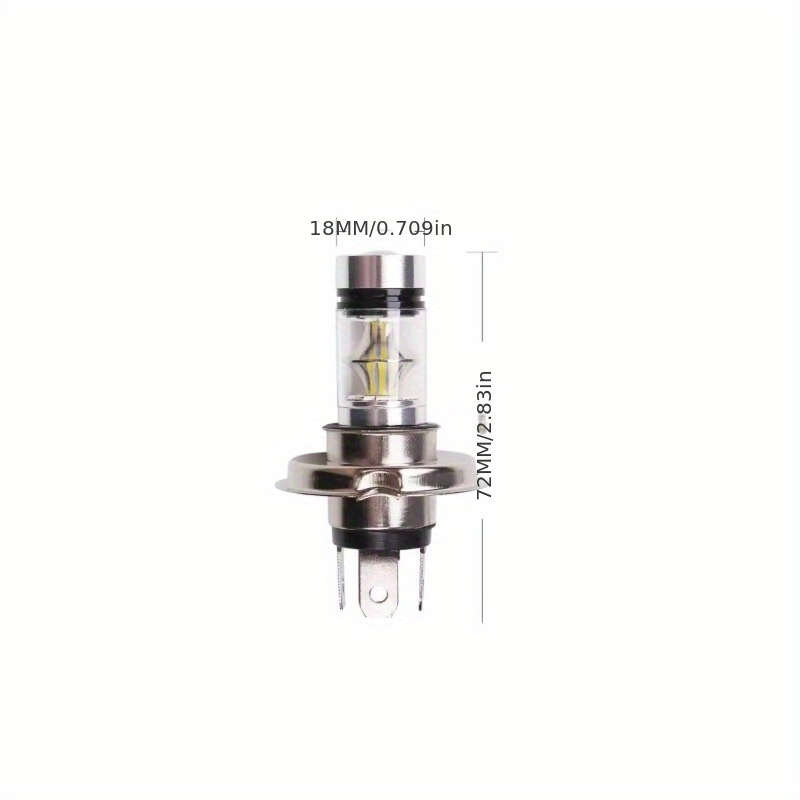 2Pcs H4 9003 LED Car Fog Light Bulbs  Low Beam 6500K 12V 100W