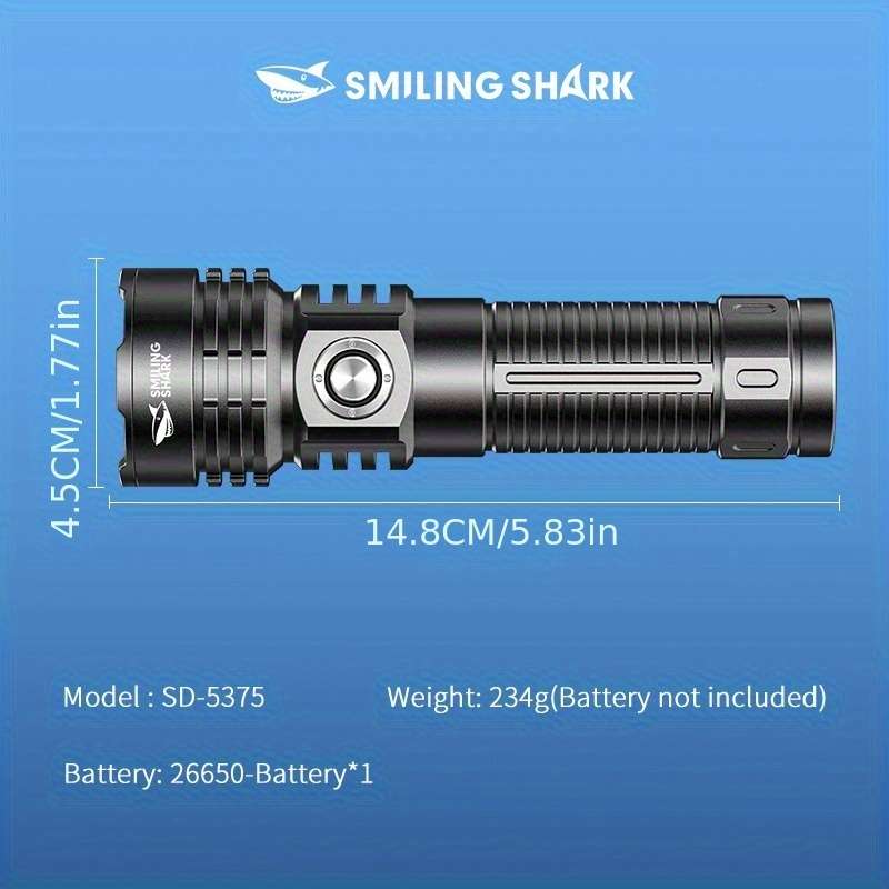 Flashlight Model Sd5375 Single White 2 Sections  2 Electric
