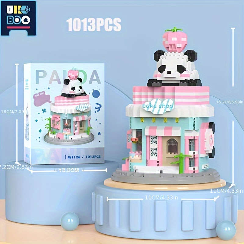 Building Toy Architectural Model Toy Set Style Coffee House