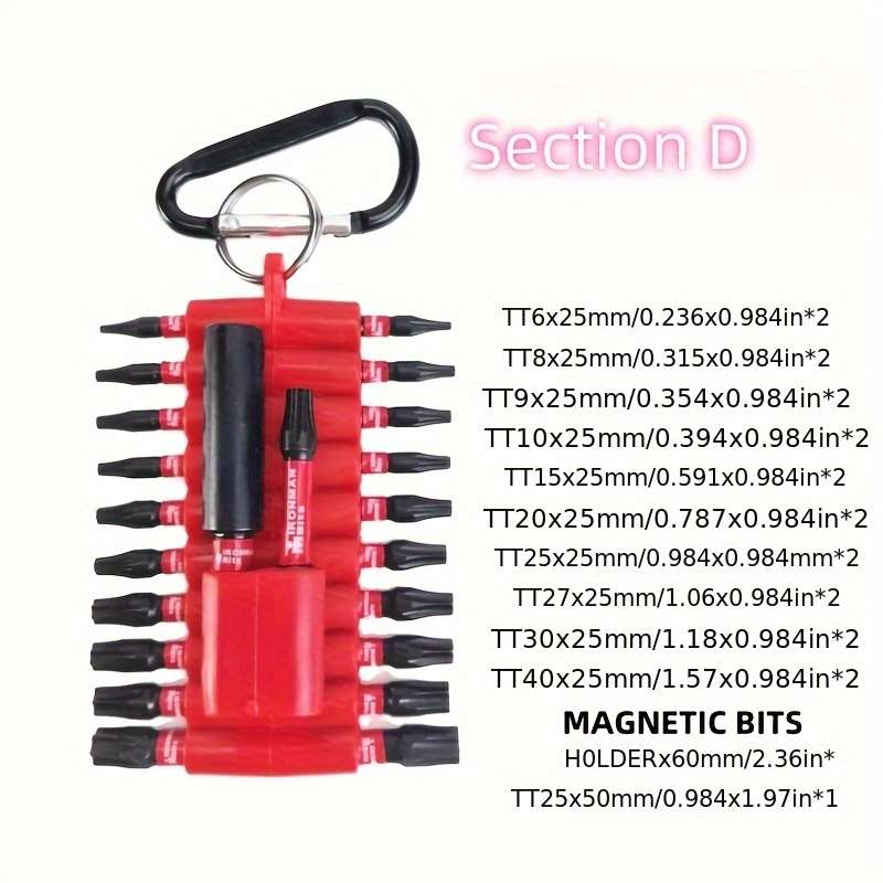 Screwdriver Bit Tool Set Model Type C