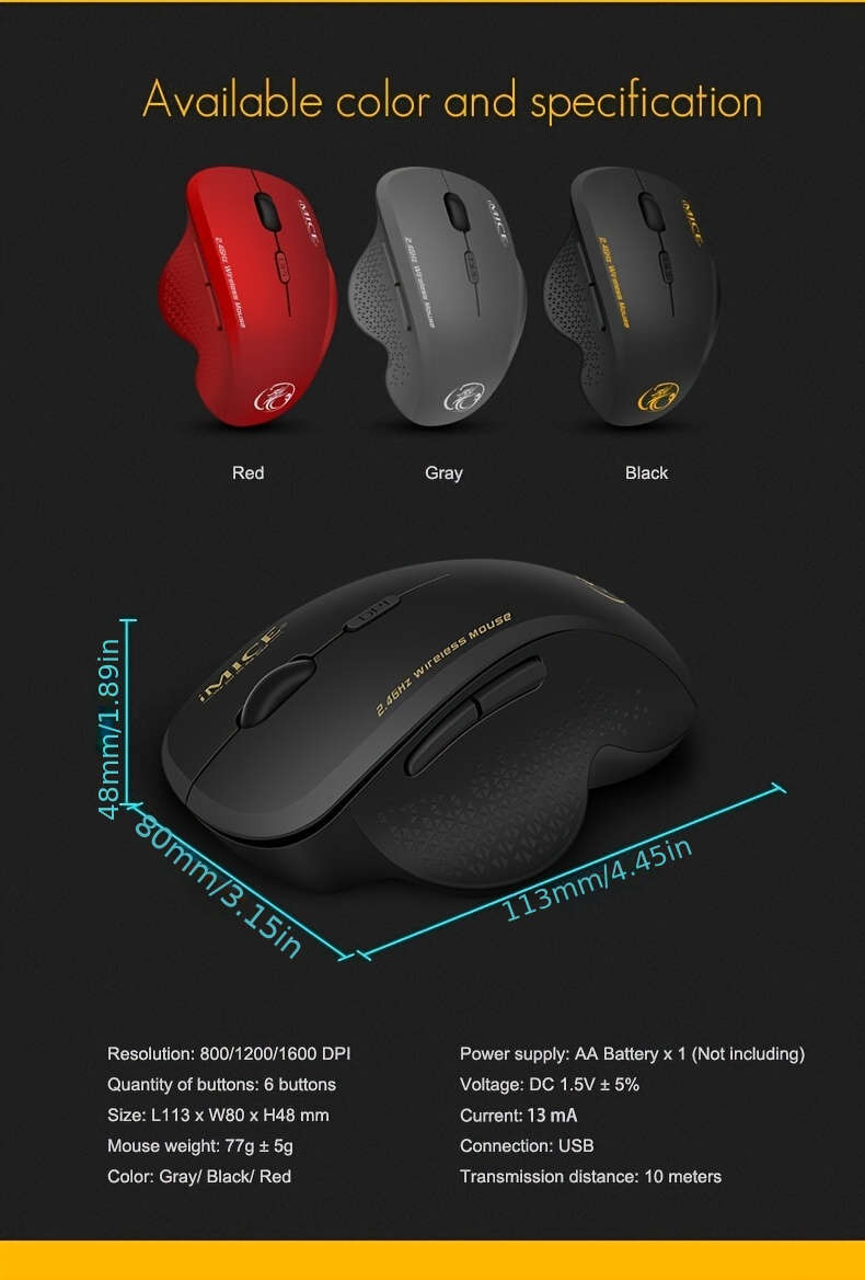 Mouse Color Red