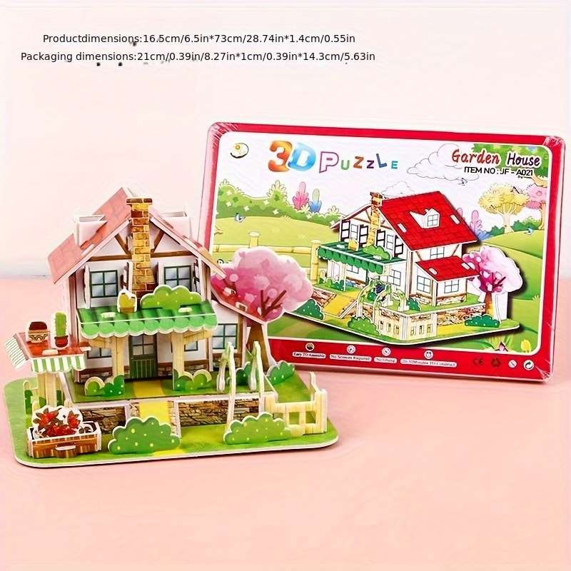 Building Toy Architectural Model Toy Set Style 4Pcs Set  Style B